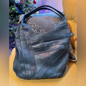 EUC Latico Leather Denim Kiki Shoulder Bag 💙